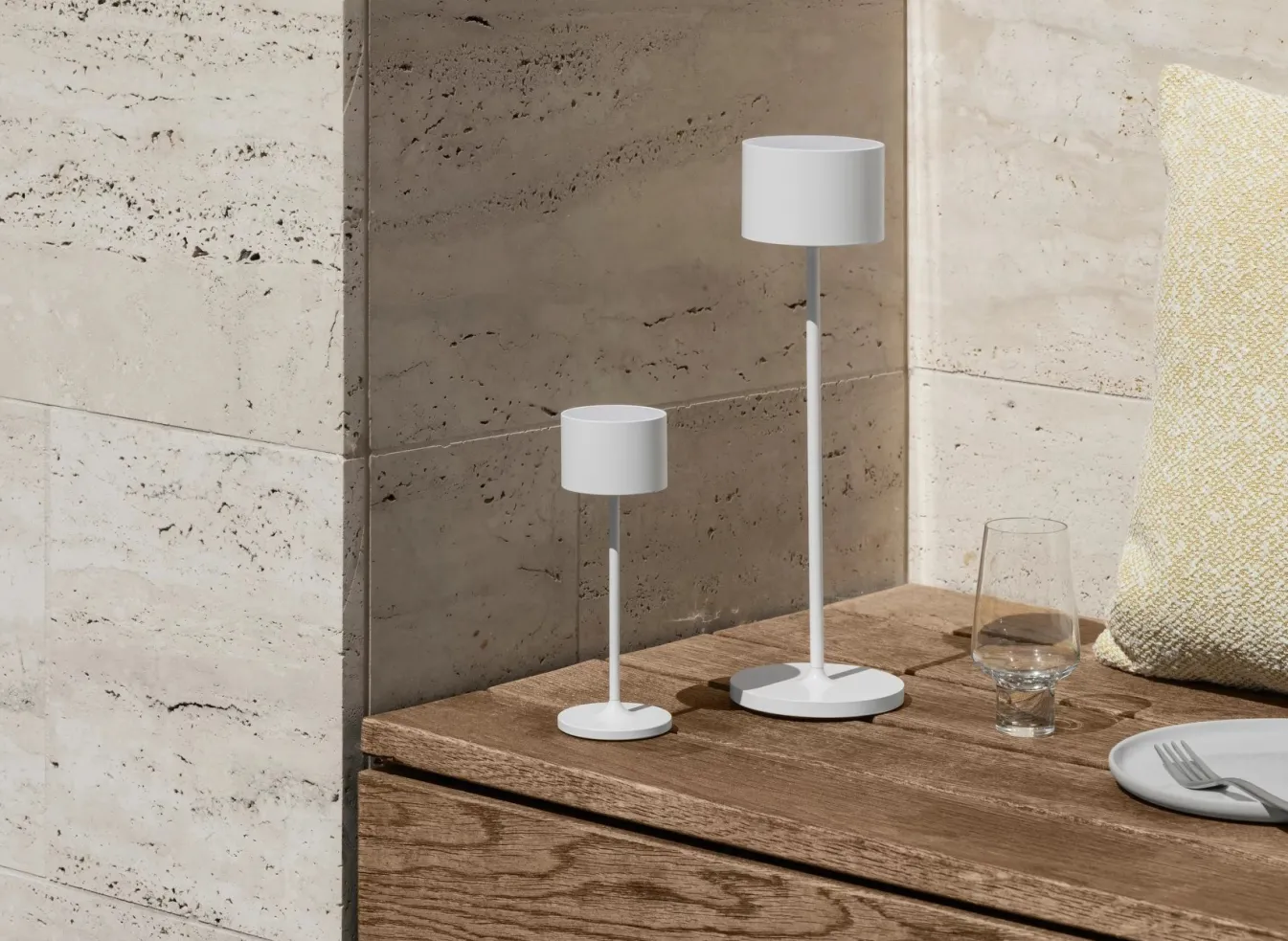 Clearance Bath & Living Blomus FAROL table lamp color (small) 66124 White