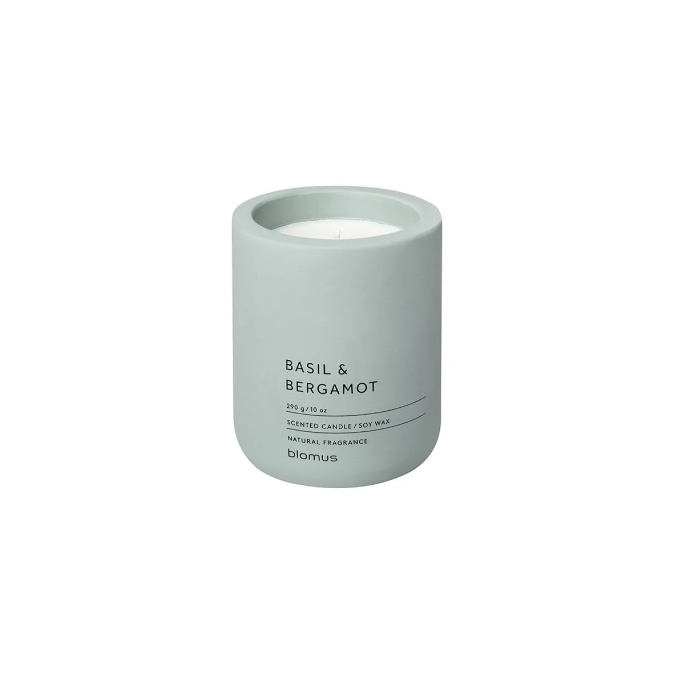 Best Bath & Living Blomus FRAGA scented candle Basil  Bergamot (290 grams) 66450 PineGray