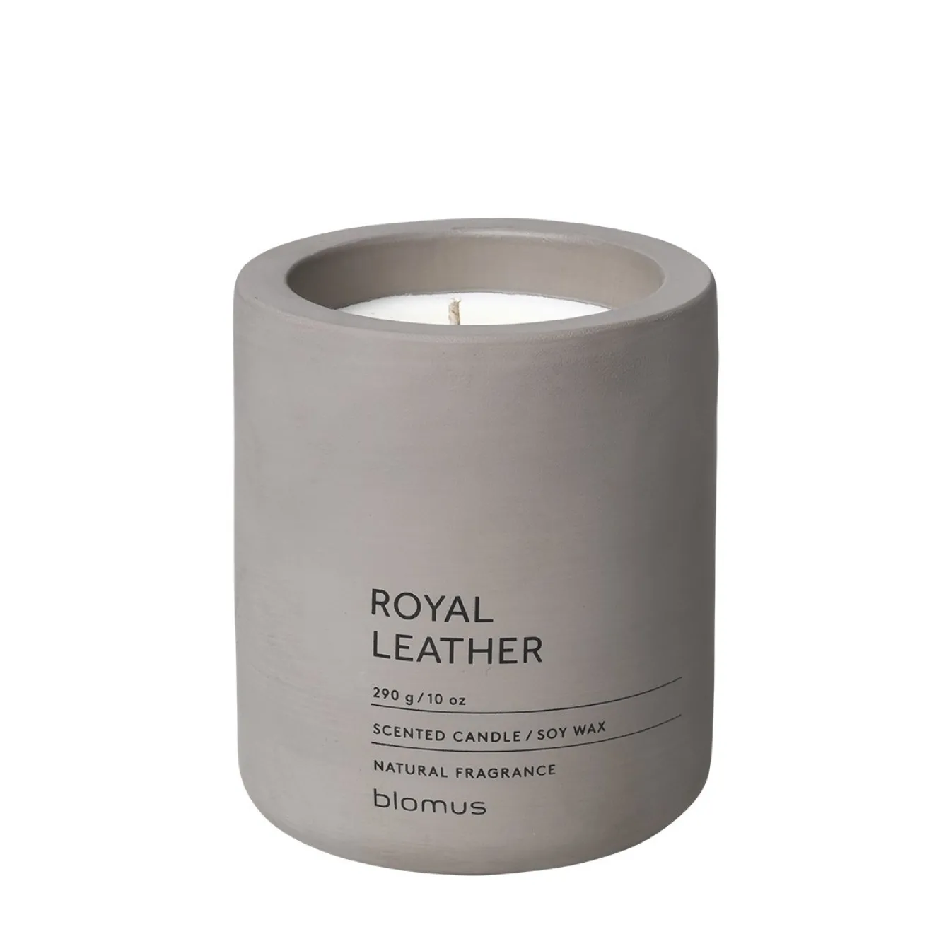 New Bath & Living Blomus FRAGA scented candle Royal Leather (290 grams) 65951