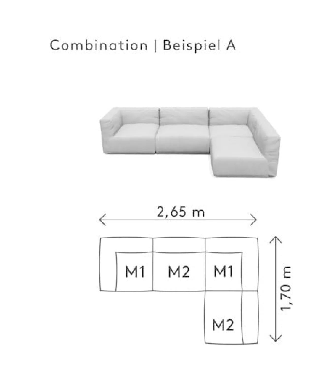 Flash Sale Bath & Living Blomus GROW lounge sofa A (.6206.A) Cloud