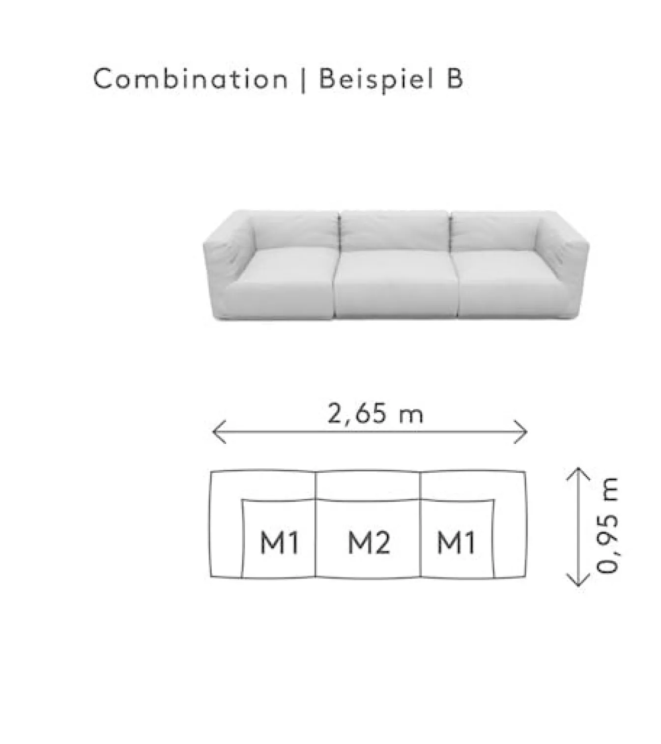 Cheap Bath & Living Blomus GROW lounge sofa B (.6206.B) Cloud