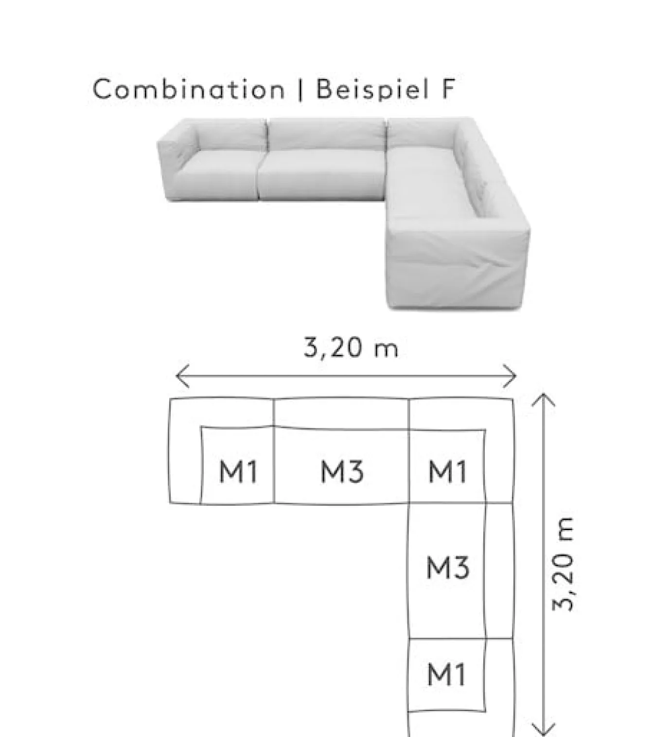 Shop Bath & Living Blomus GROW lounge sofa F (.6206.F) Cloud