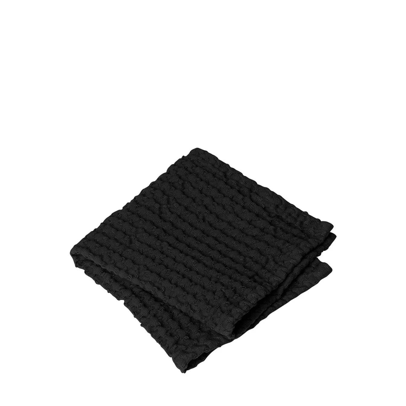 Shop Bath & Living Blomus Guest towel CARO (set / 2) waffle pattern 30x30 cm color (66309) Black