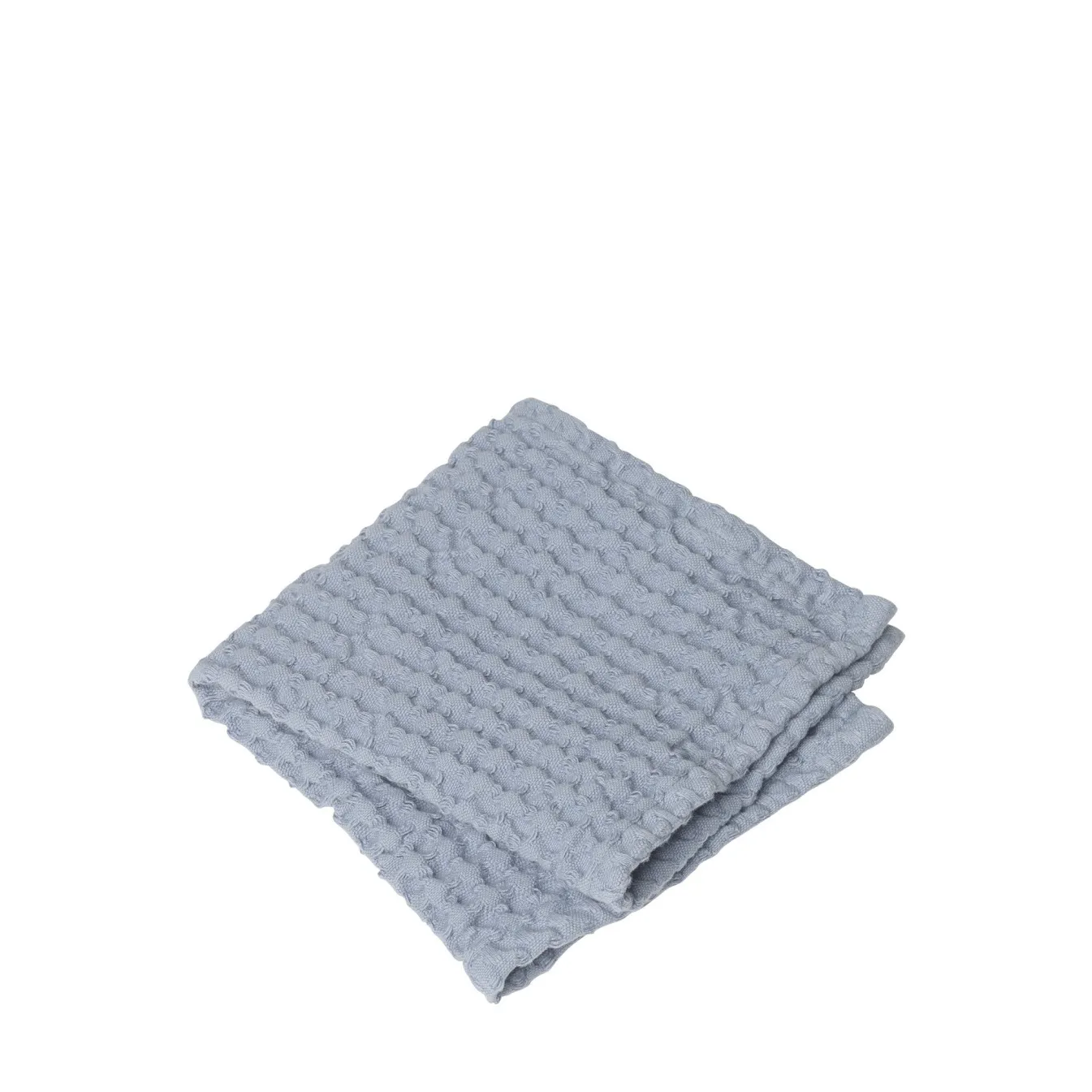 Best Bath & Living Blomus Guest towel CARO waffle pattern 30x30 cm (set / 2) color Ashley Blue (69184) AshleyBlue