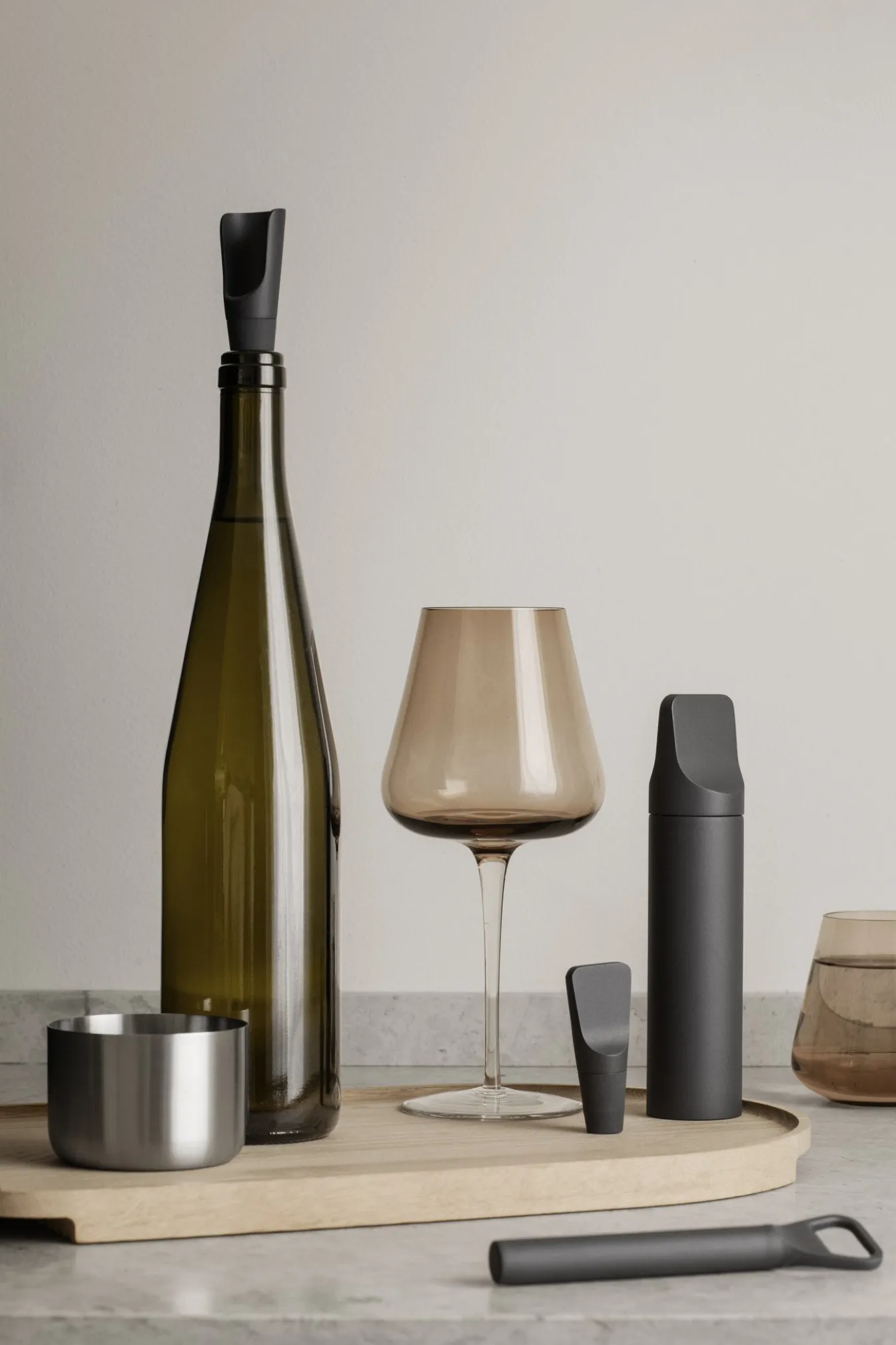 Flash Sale Bath & Living Blomus ILO wine accessories color set/2 - 64263 Magnet