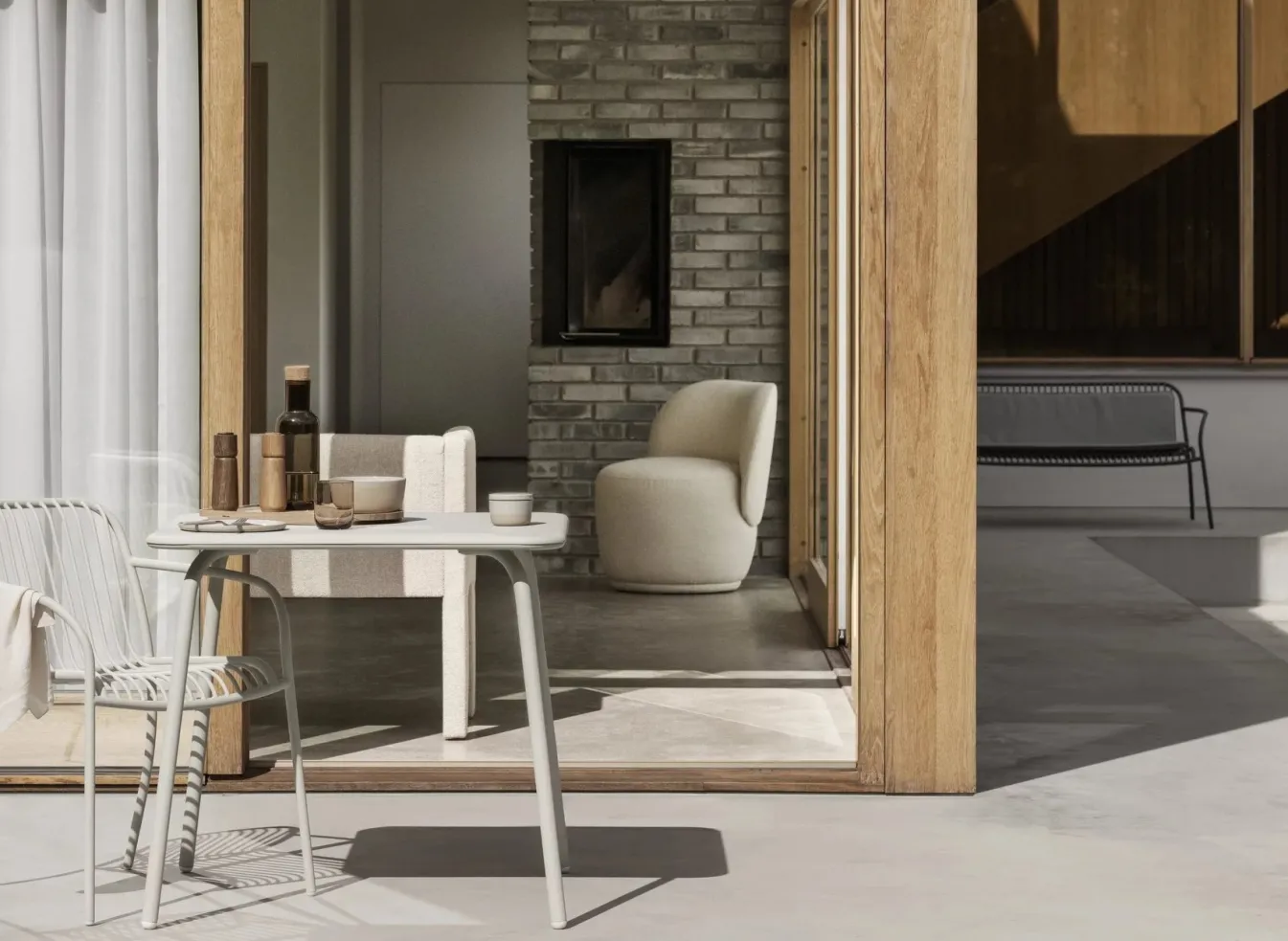 Sale Bath & Living Blomus KUON armchair color - 66997 Beige