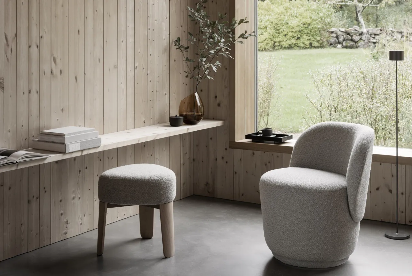 Clearance Bath & Living Blomus KUON footstool color (oak) 66938 Desert
