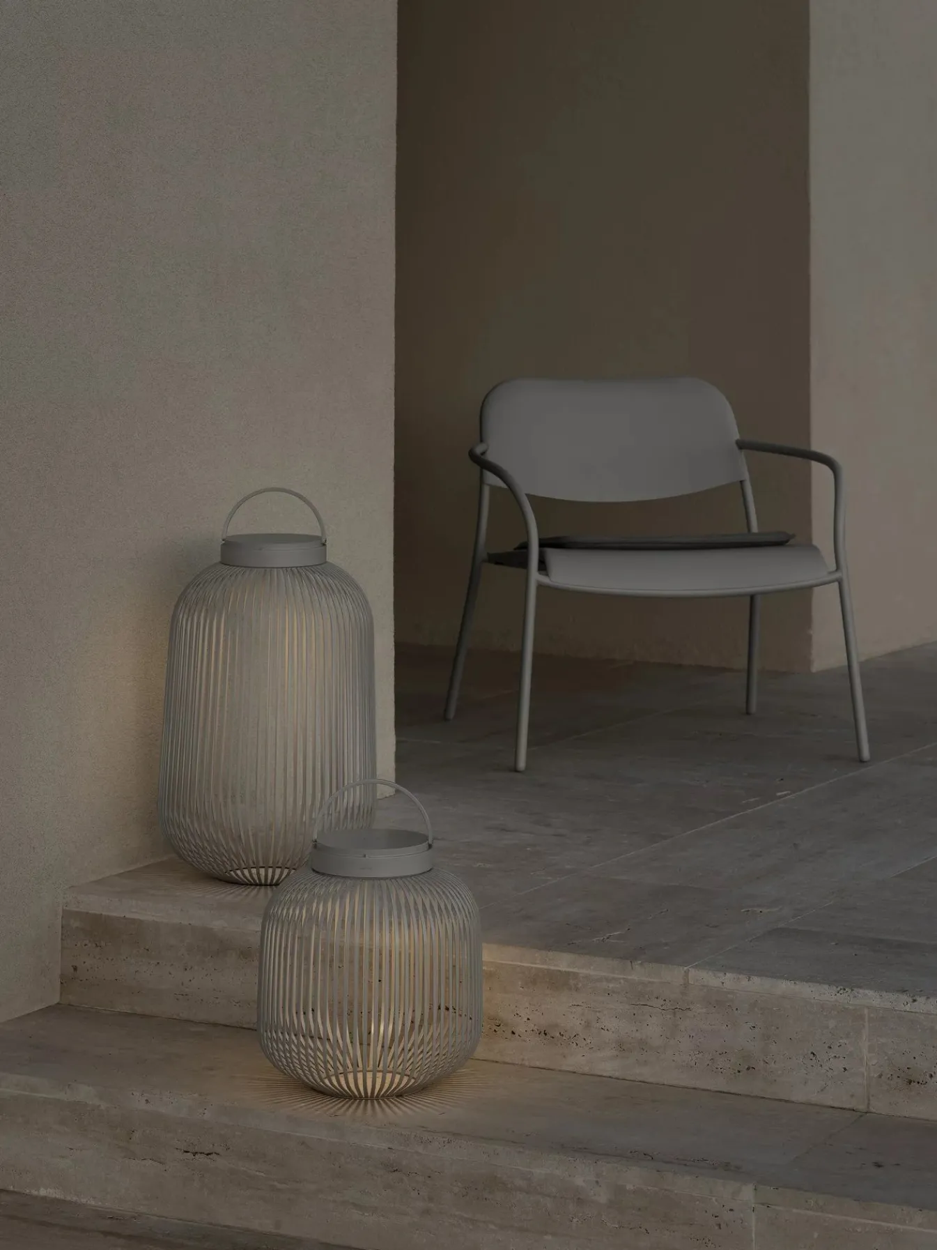 Flash Sale Bath & Living Blomus LITO LED lamp color Silk Gray (large) 67055 SilkGrey