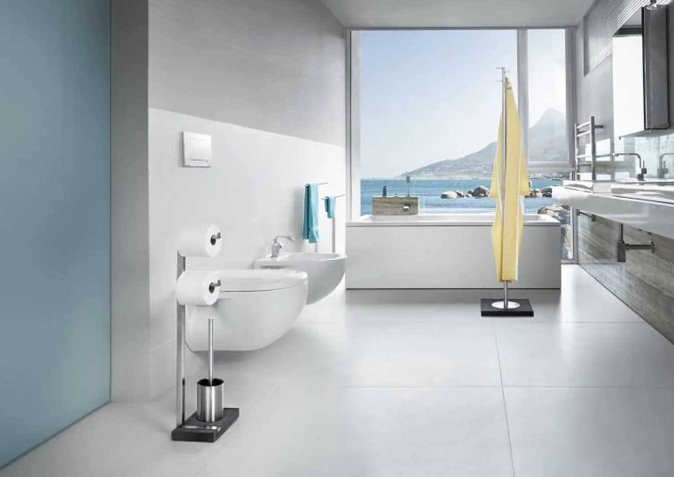 Shop Bath & Living Blomus MENOTO toilet butler 2 rolls (gloss) 68663