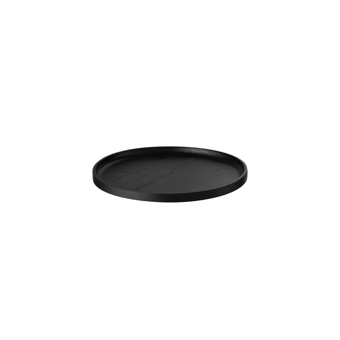 Shop Bath & Living Blomus OKU round tray / tray (small) 64549 Black