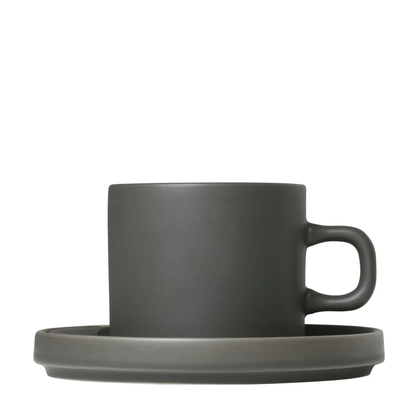 Flash Sale Bath & Living Blomus PILAR 2 coffee cups 200 ml with saucer Agave Green (63909) AgaveGreen