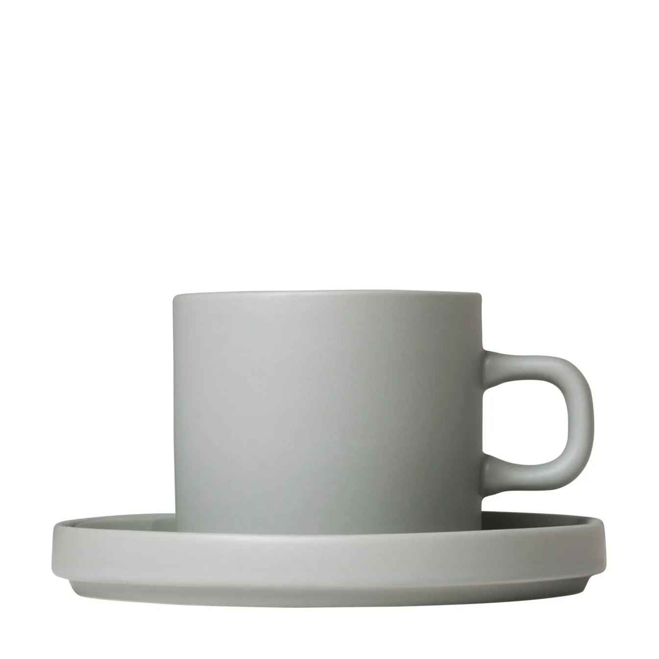 Shop Bath & Living Blomus PILAR 2 coffee cups 200 ml with saucer Mirage Gray (63911) MirageGrey