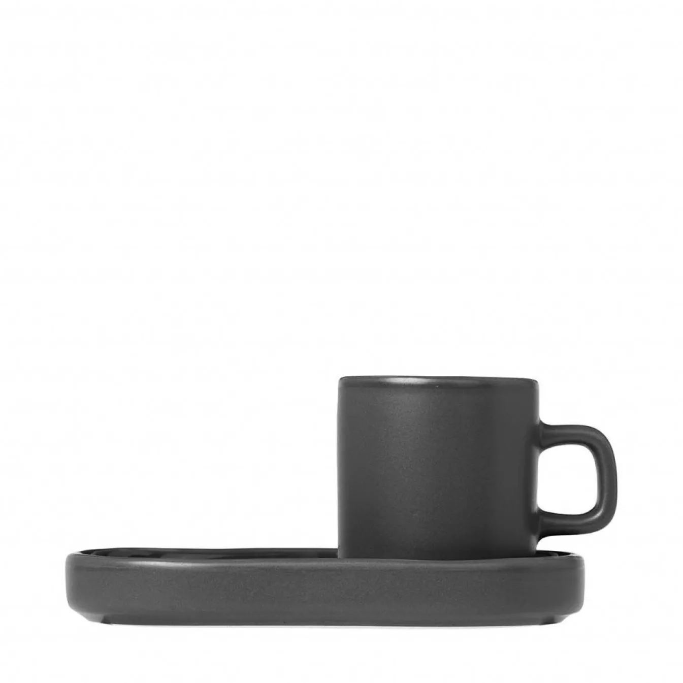 Best Sale Bath & Living Blomus PILAR 2 espresso cups 50 ml with saucer Agave Green (63714) AgaveGreen