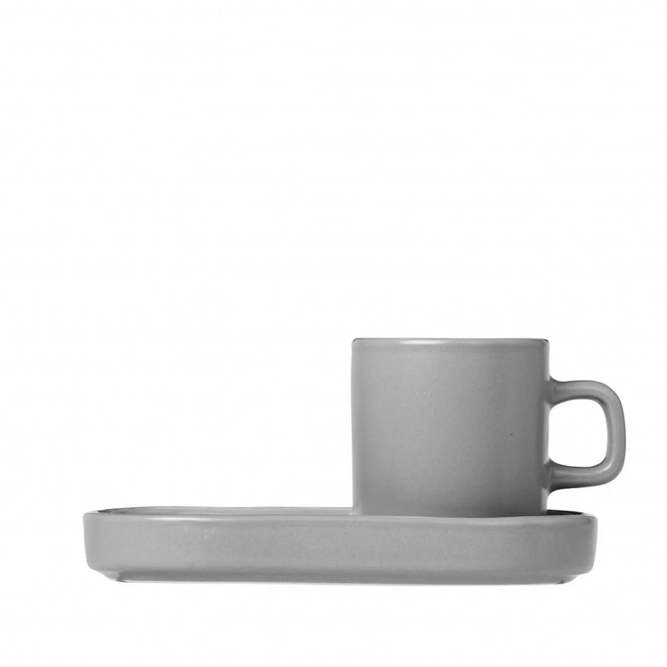 Cheap Bath & Living Blomus PILAR 2 espresso cups 50 ml with saucer Mirage Gray (63725) MirageGrey