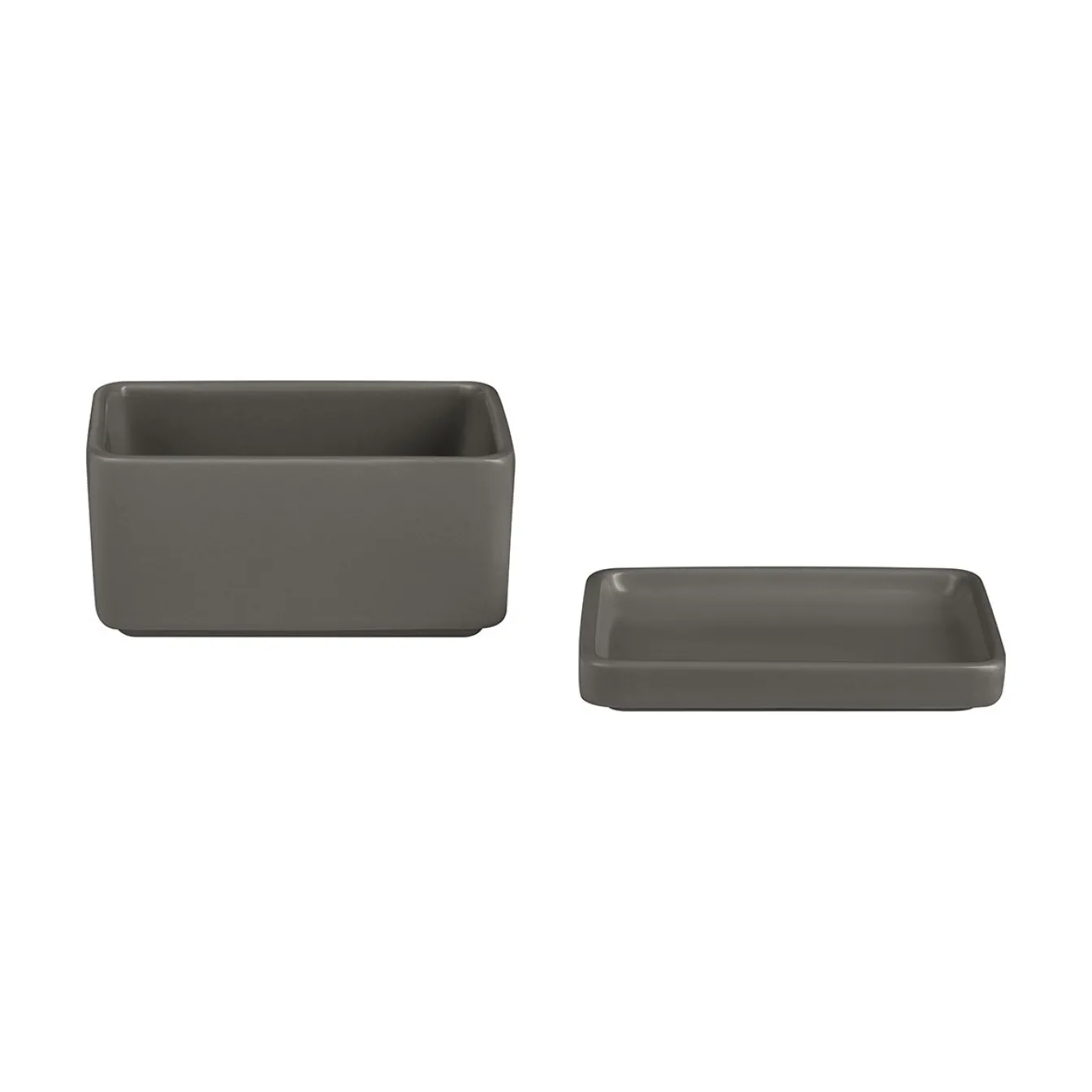 Flash Sale Bath & Living Blomus PILAR butter dish color (64370) Pewter
