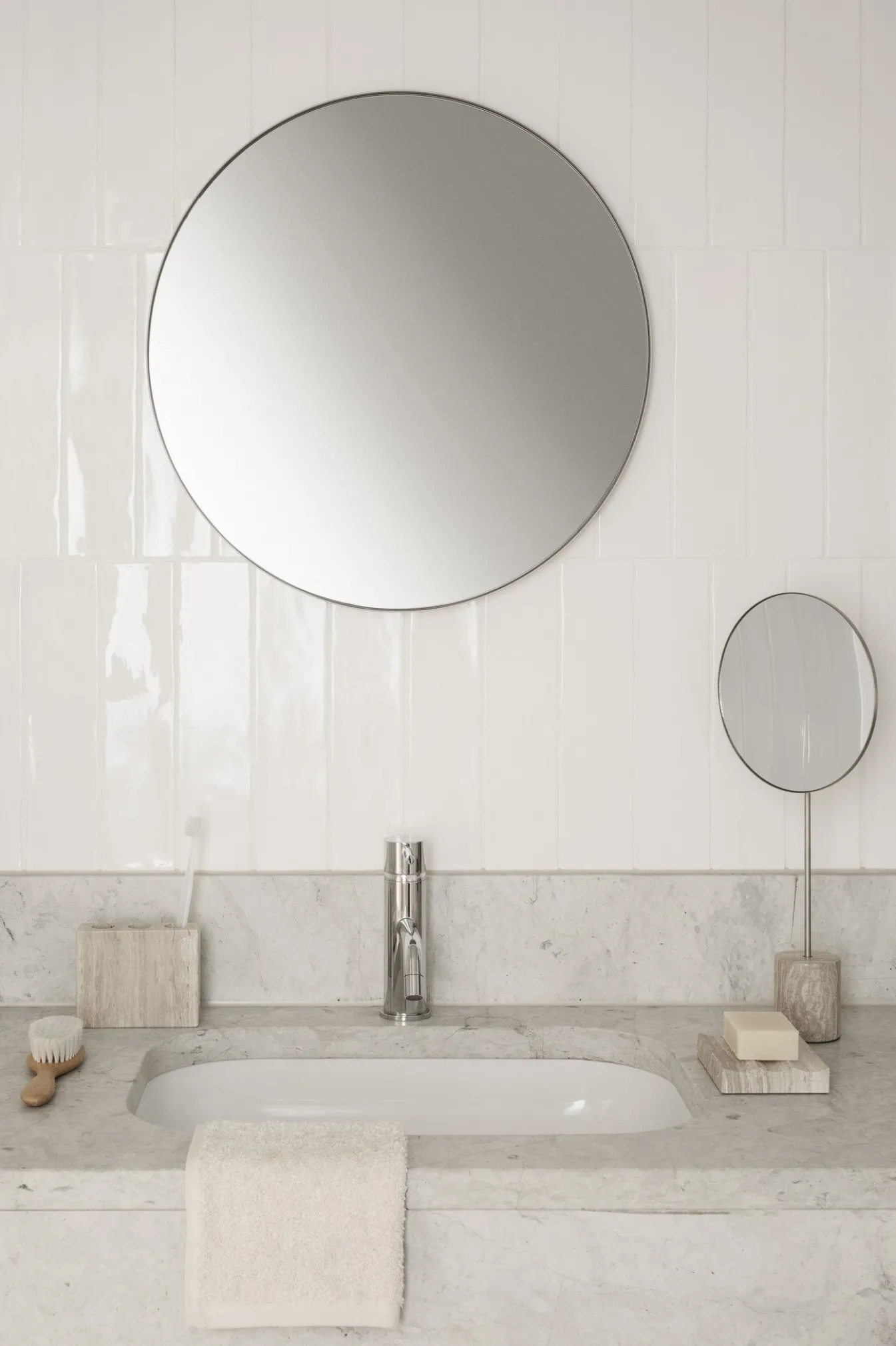 Shop Bath & Living Blomus RIM wall mirror 50 cm (Ashes of Roses) 66001