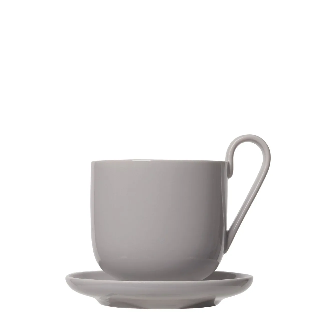 Shop Bath & Living Blomus RO set/2 coffee cups with saucer Mourning Dove (64030) MourningDove(light-grey)