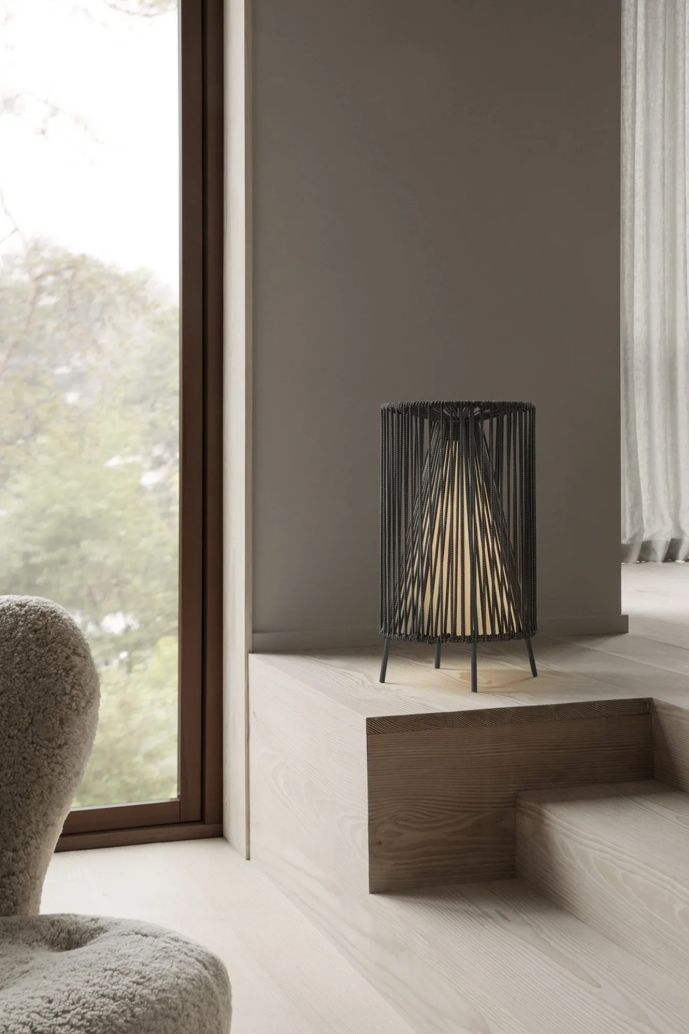 Hot Bath & Living Blomus ROPE floor lamp color - 66241 Coal