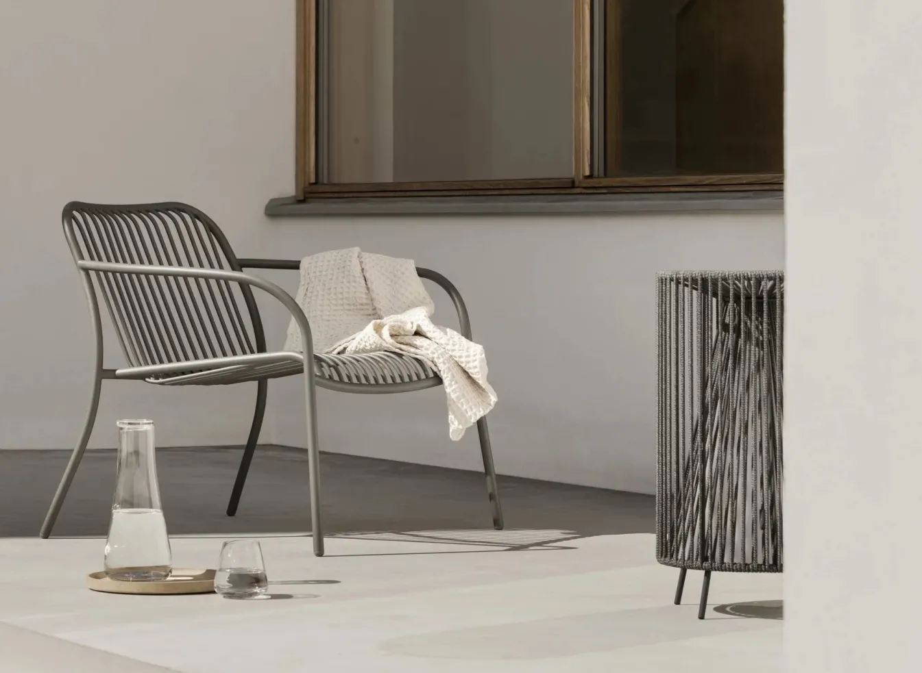 Hot Bath & Living Blomus ROPE floor lamp color - 66241 Coal