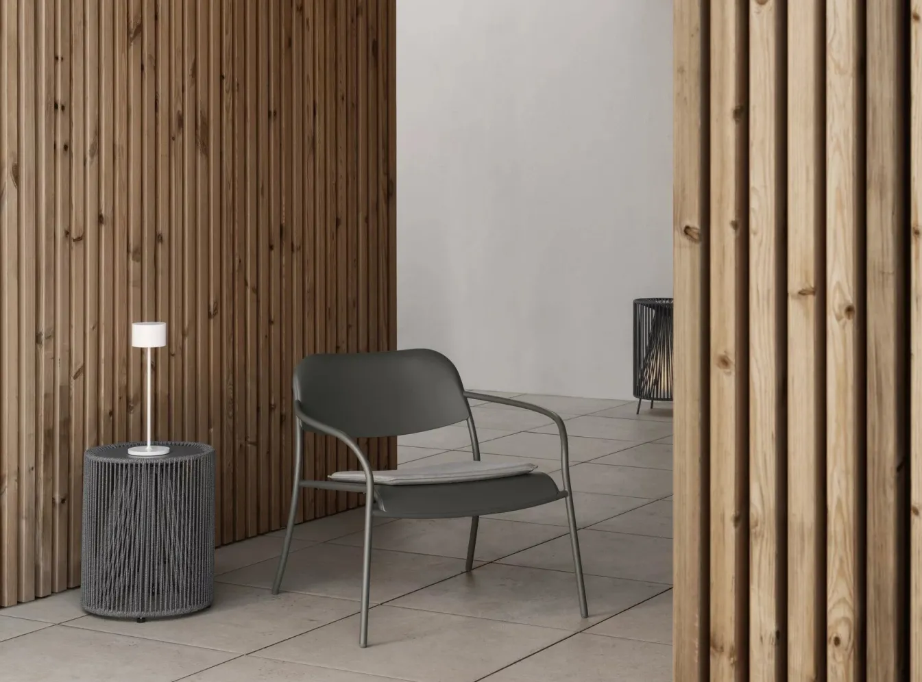 Hot Bath & Living Blomus ROPE floor lamp color - 66241 Coal