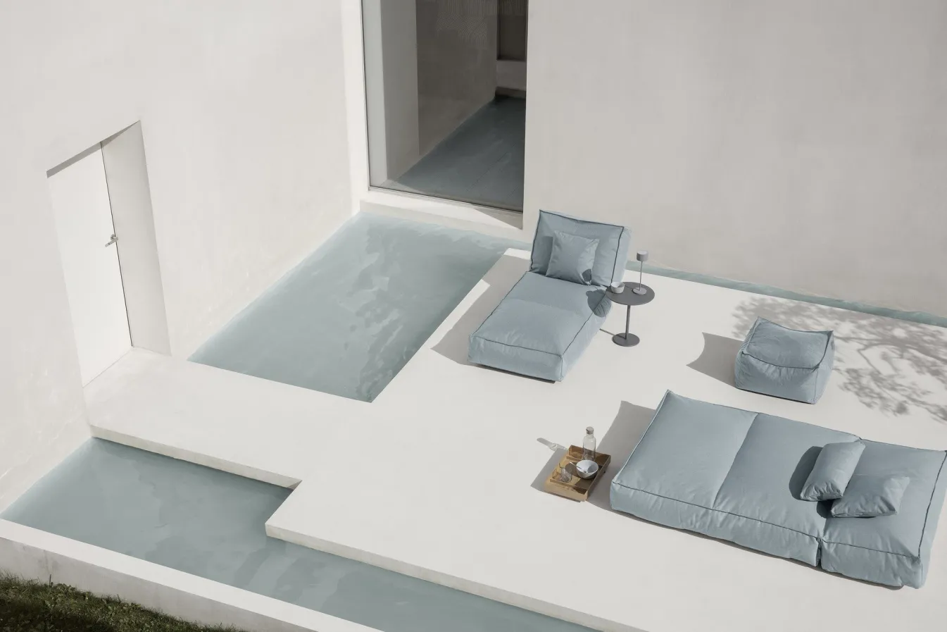 Best Bath & Living Blomus STAY cushion 45x45 cm color (62095) Ocean