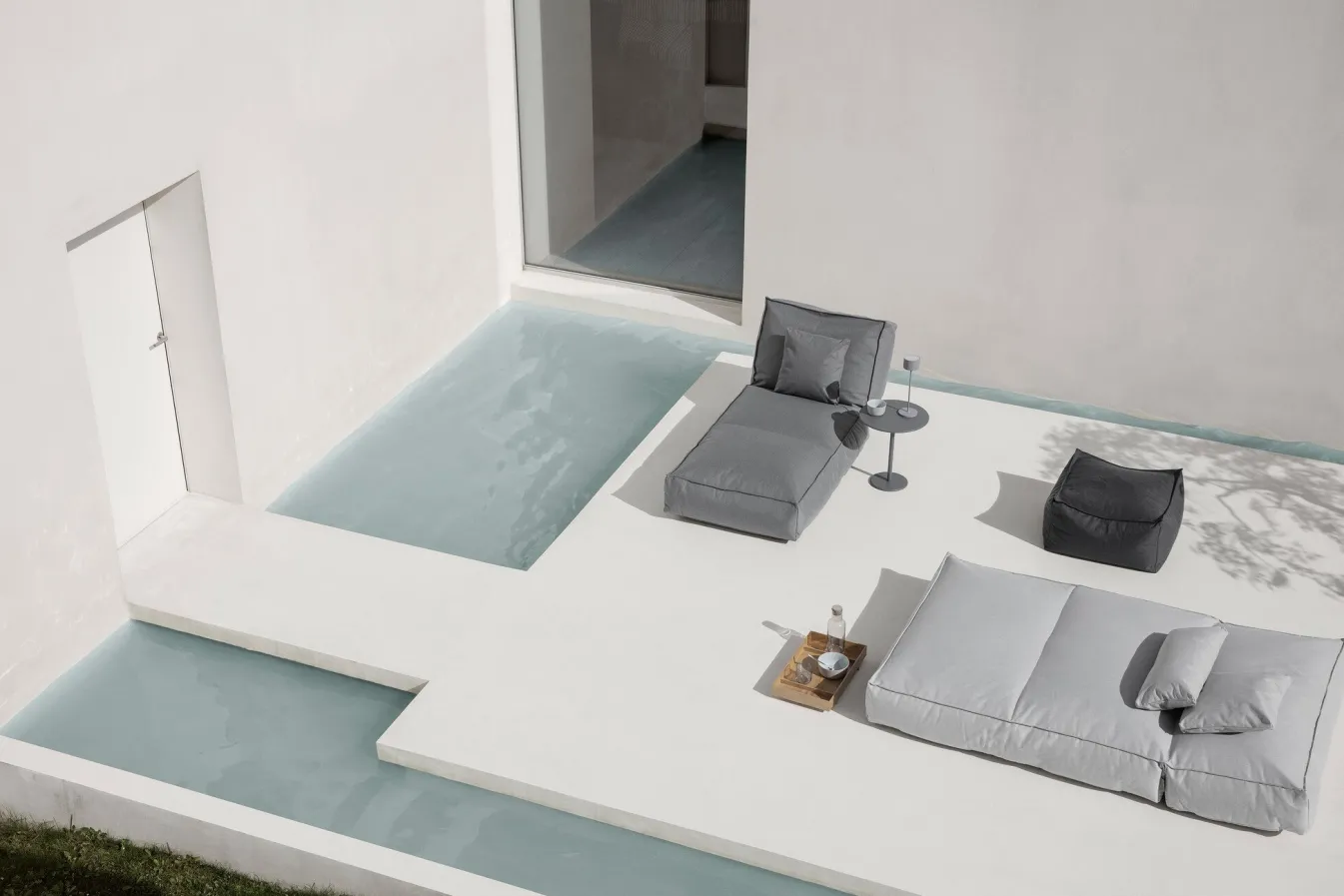 Best Bath & Living Blomus STAY cushion 45x45 cm color (62009) Stone