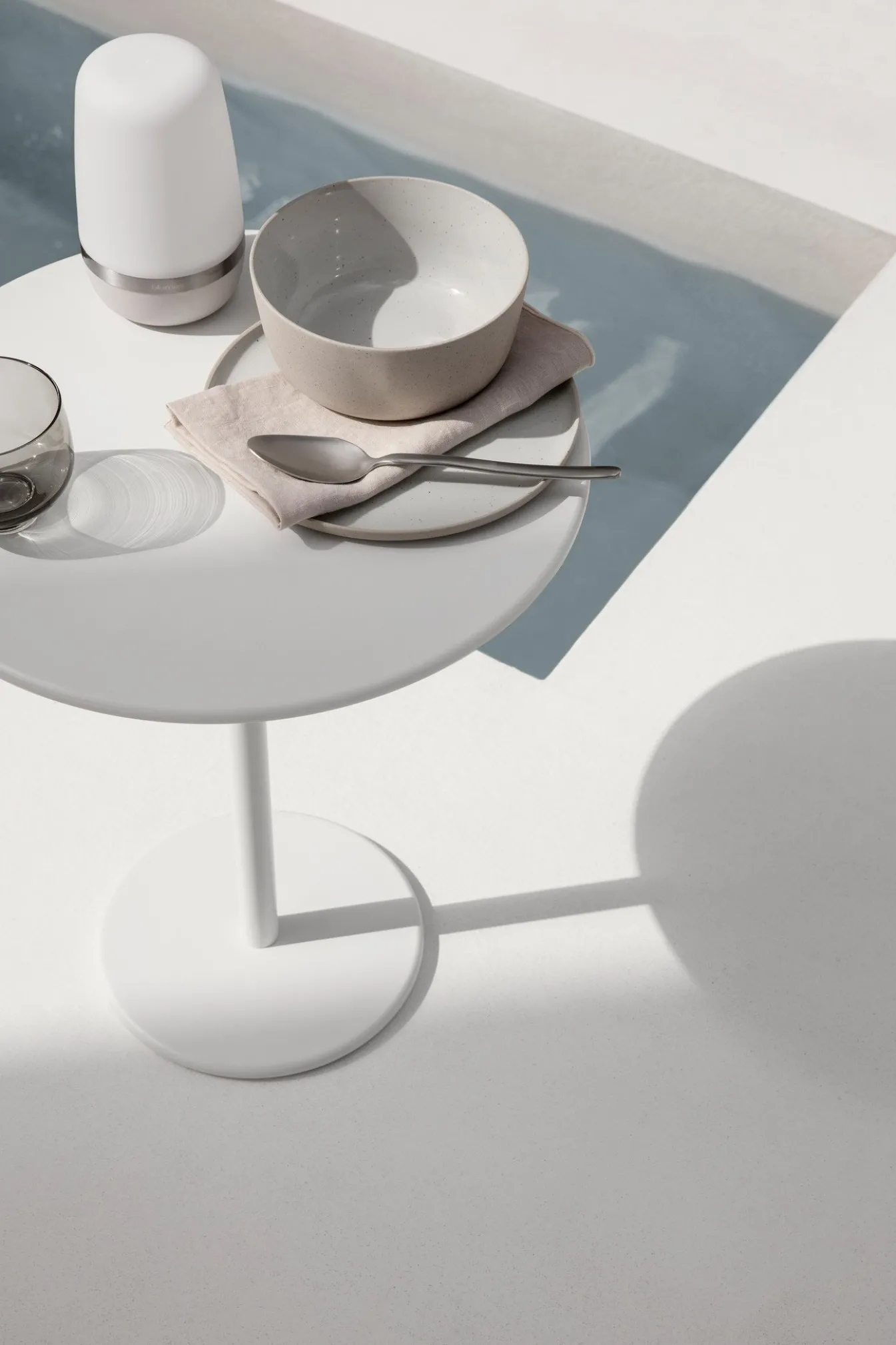 Online Bath & Living Blomus STAY side table color (62015) White