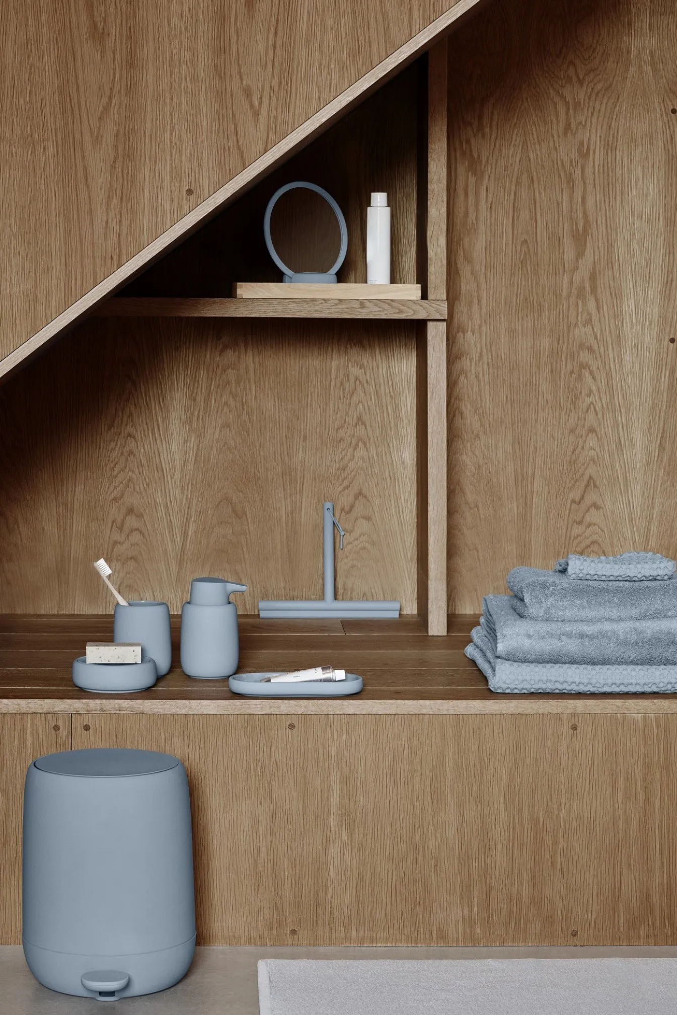 Clearance Bath & Living Blomus Storage box / soap dish SONO Ashley Blue, blue (69177) AshleyBlue