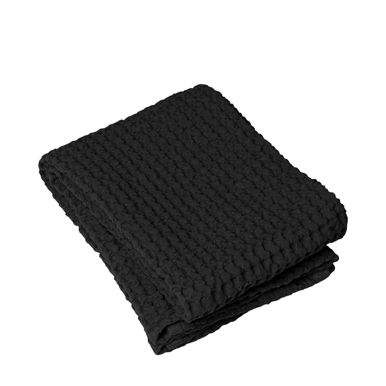 Online Bath & Living Blomus Towel CARO waffle pattern 50x100 cm color (66308) Black