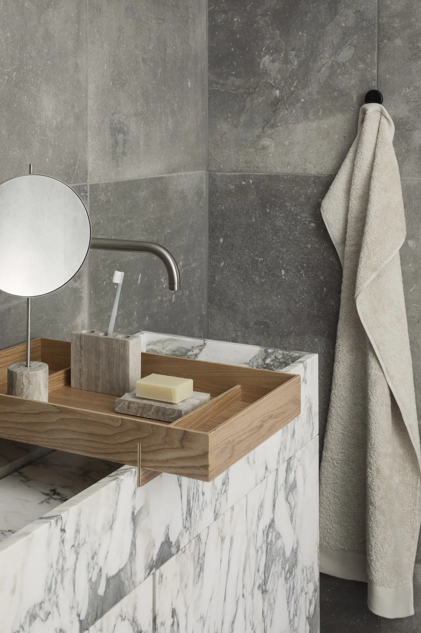 Sale Bath & Living Blomus Towel RIVA 50x100 cm color 700 gr/m² (69125) Moonbeam