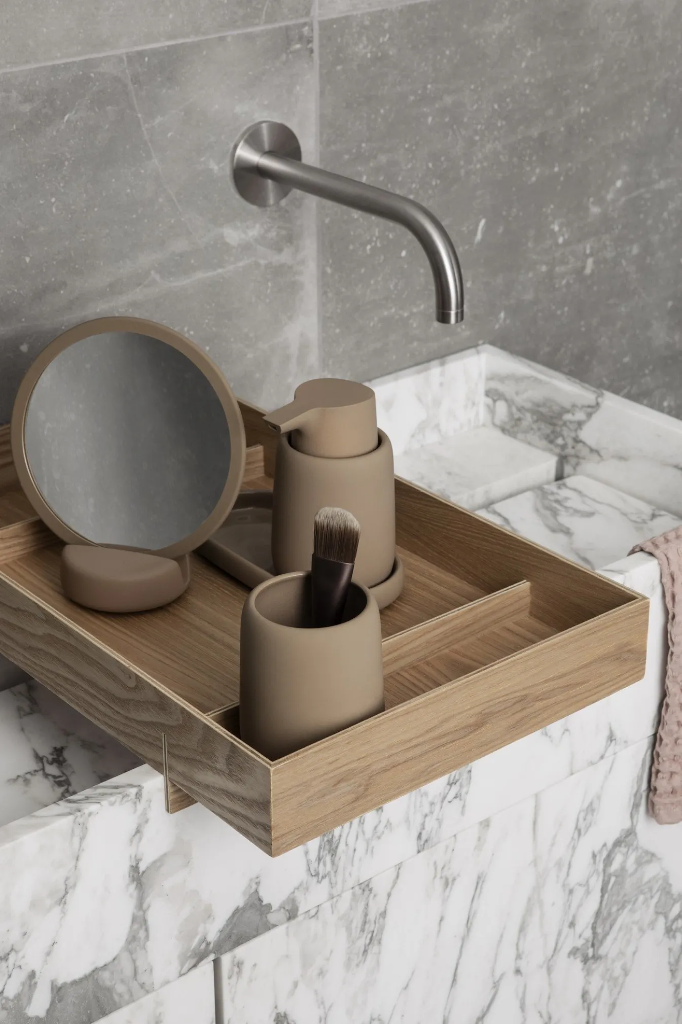 Shop Bath & Living Blomus Tray / bowl SONO color (66374) Tan