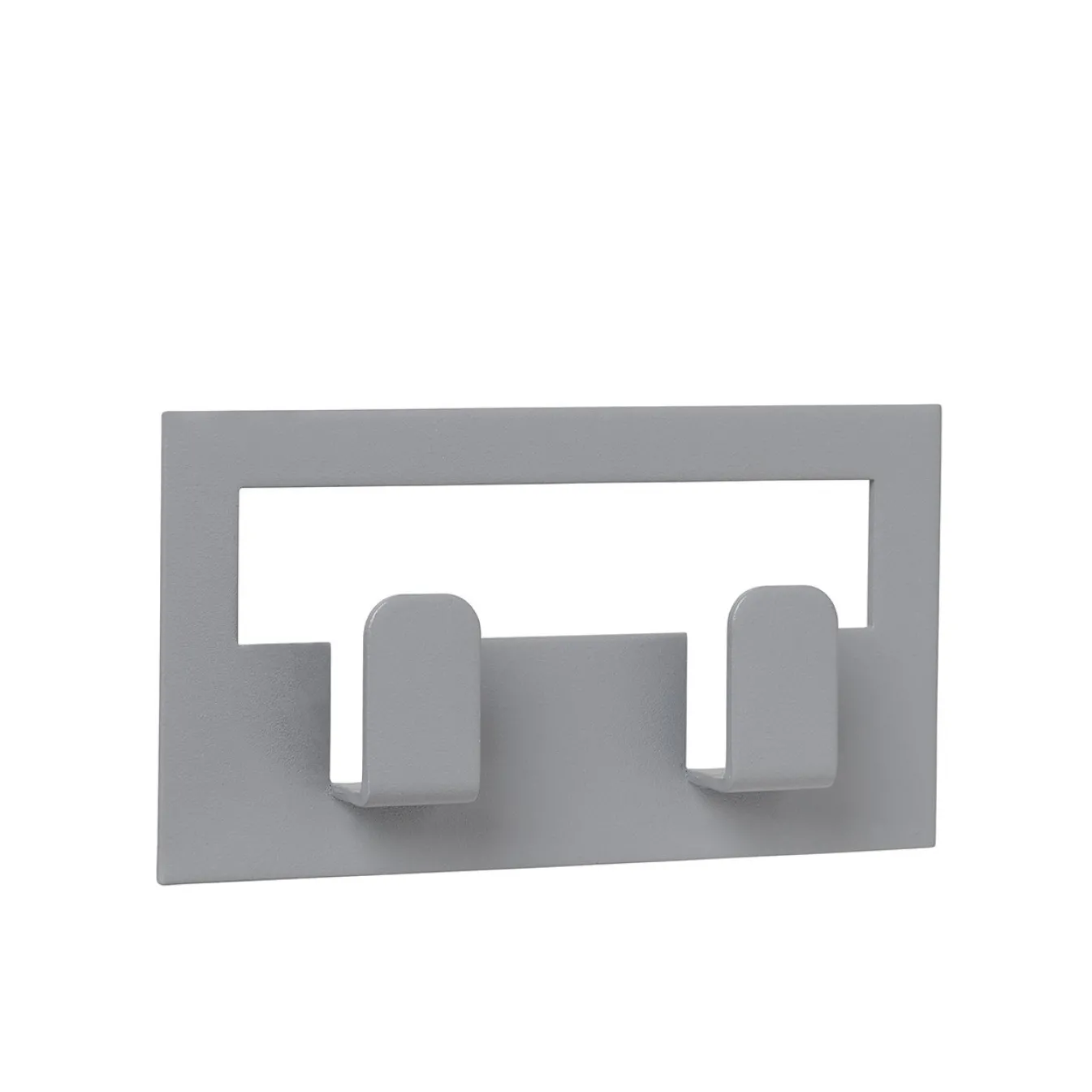 Sale Bath & Living Blomus VINDO double towel hook self-adhesive (64180) Sharkskin