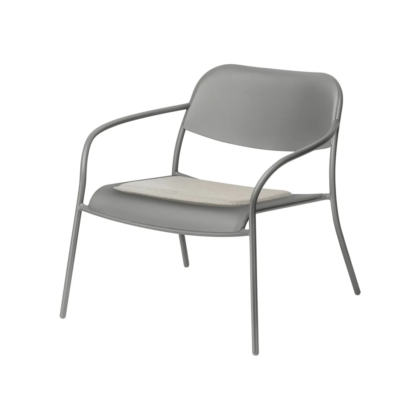Store Bath & Living Blomus YUA seat cushion for lounge chair 46x41 cm MelangeGray