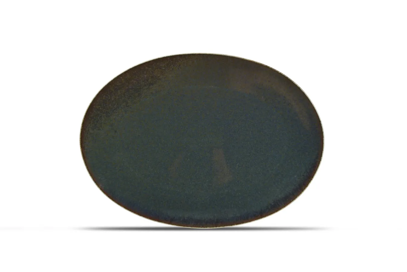 Outlet Bath & Living BonBistro CIRRO flat plate oval / serving plate 36 cm - Green multi (740557) Greenmulti