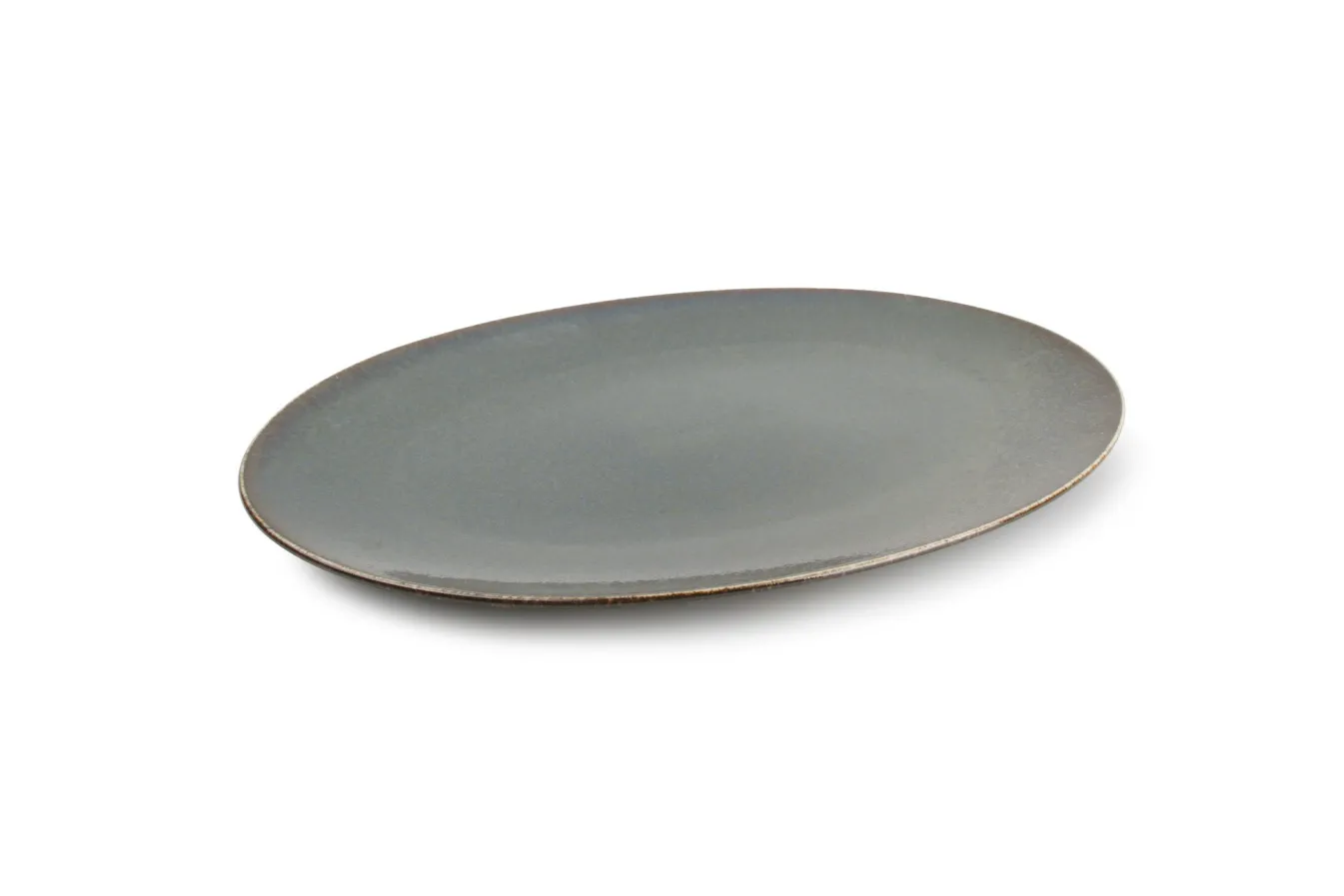 Outlet Bath & Living BonBistro CIRRO flat plate oval / serving plate 36 cm - Green multi (740557) Greenmulti
