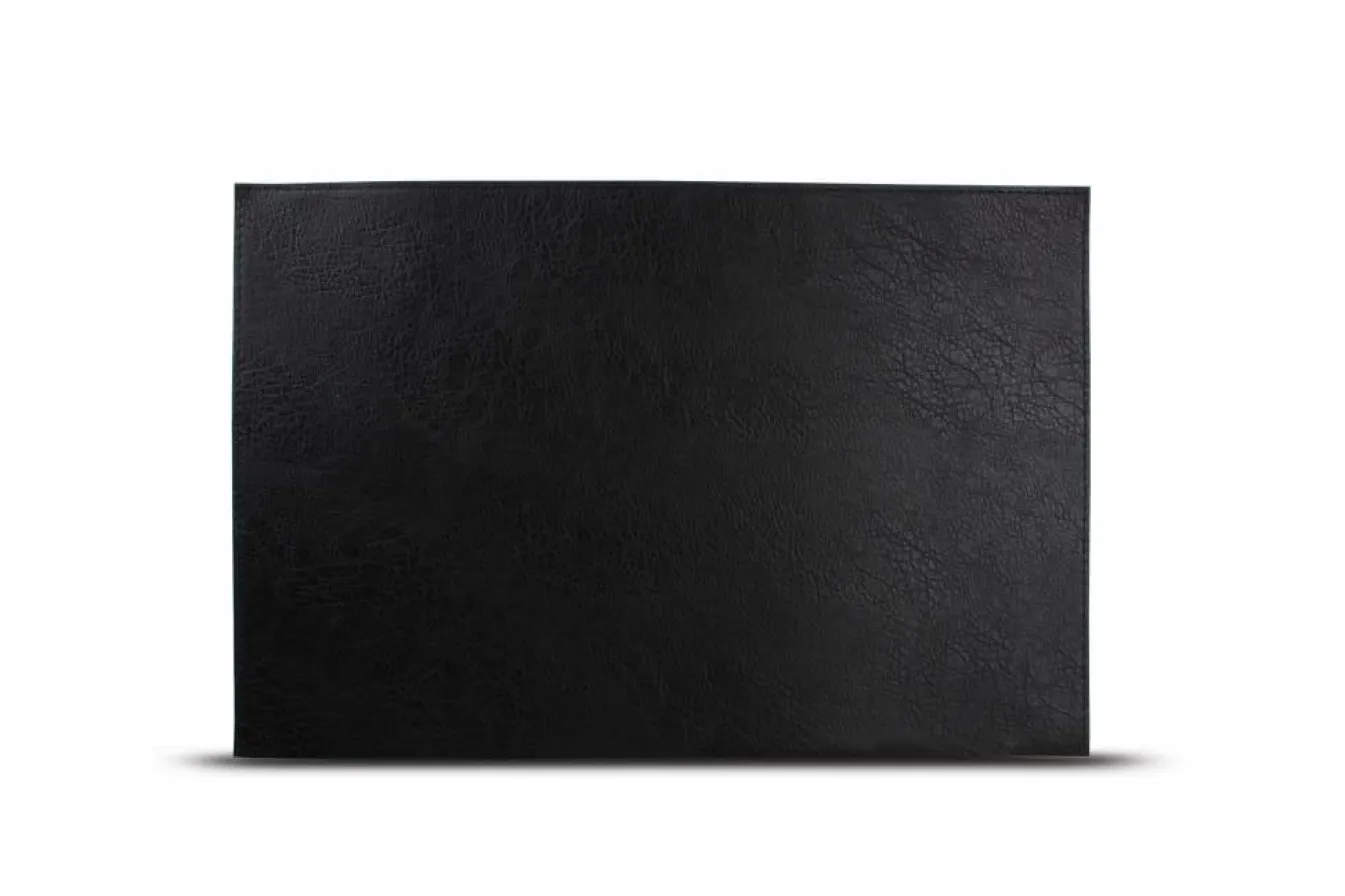 Shop Bath & Living SP Placemat leather look color black (set / 4) 805083