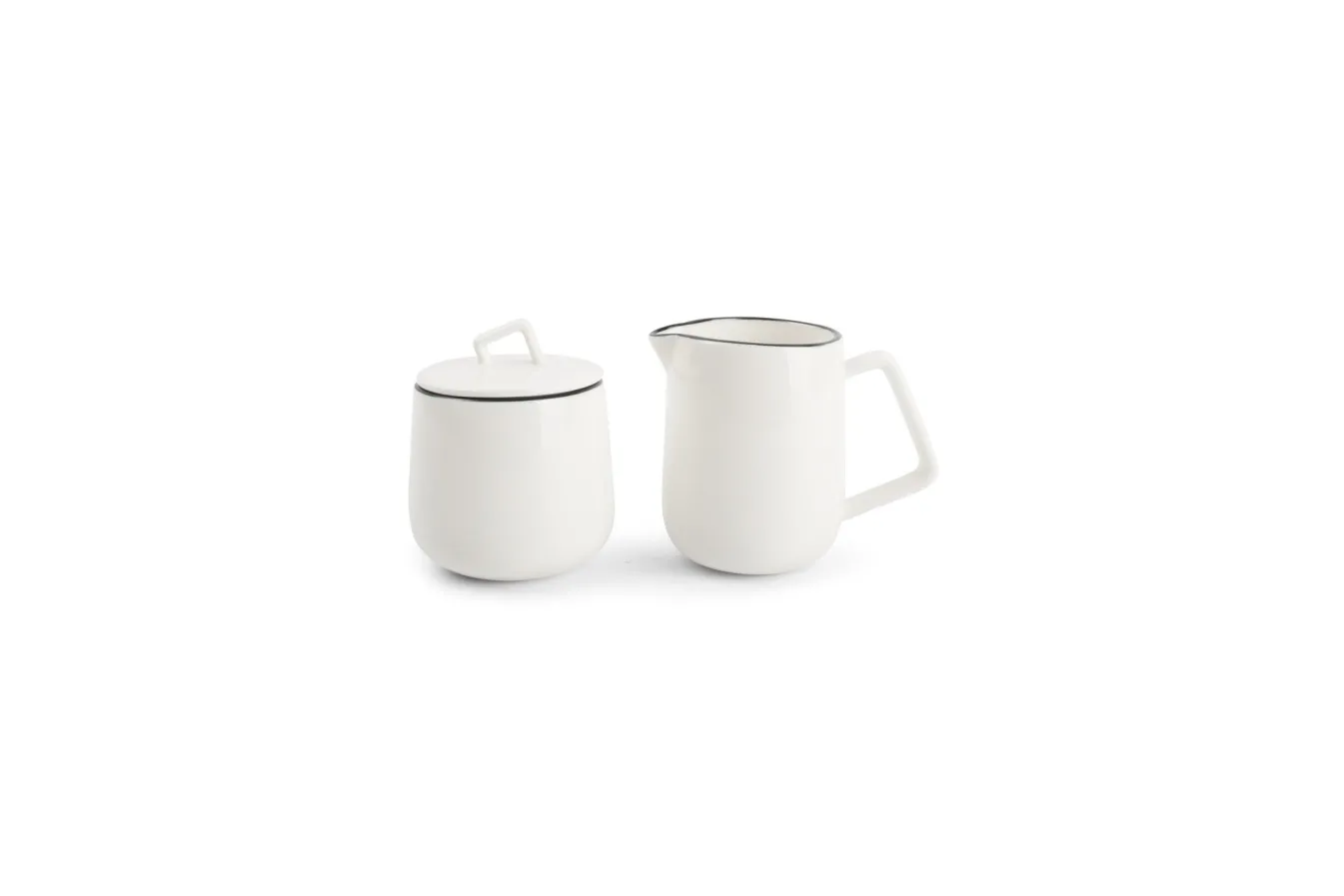 Shop Bath & Living SP STUDIO BASE milk jug and sugar bowl 850013 white