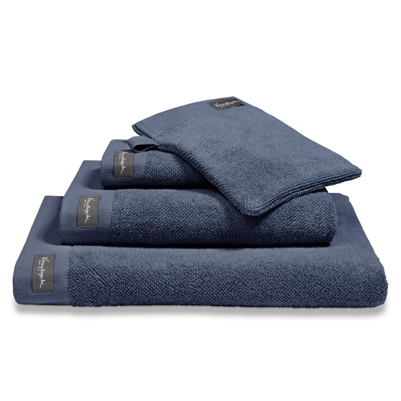 Cheap Bath & Living Vandyck Bath towel 70x140 cm HOME collection Uni Blue Ink (BAKC13202) set/3 pieces BlueInk-199