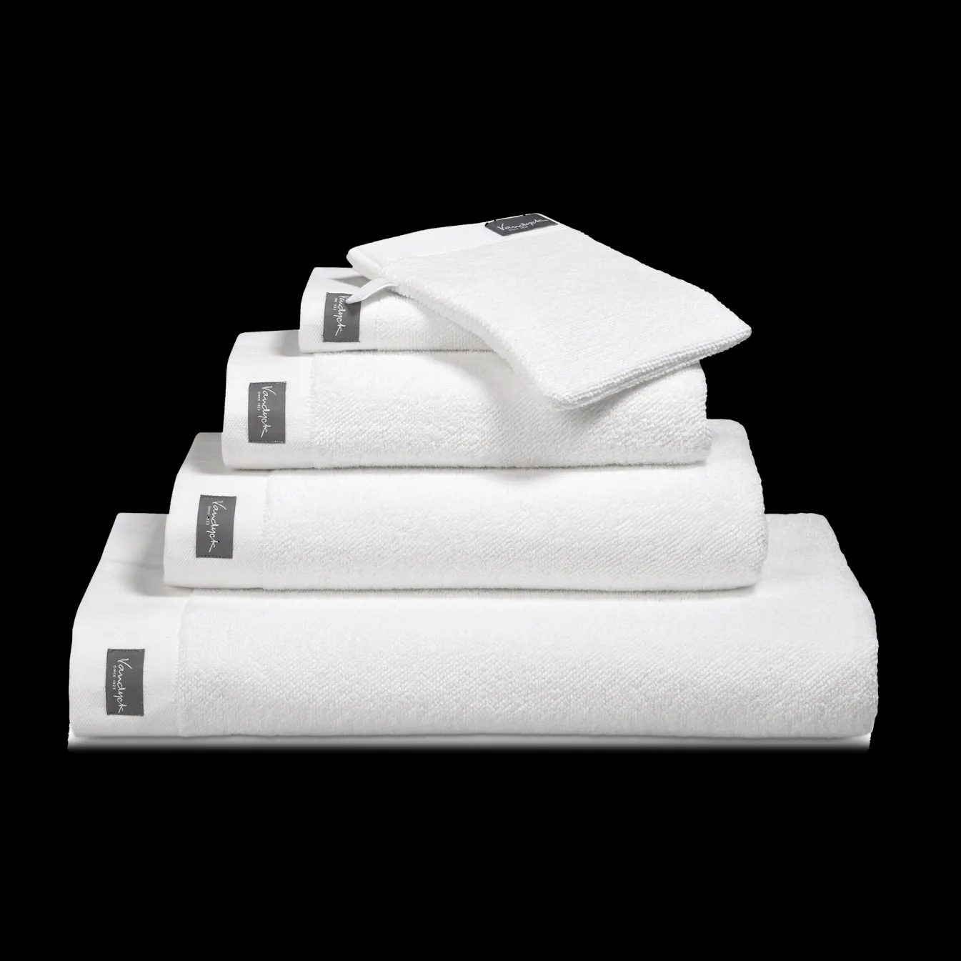 Discount Bath & Living Vandyck Bath towel 70x140 cm HOME collection Uni White (BAKC13202) set/3 pieces White-090