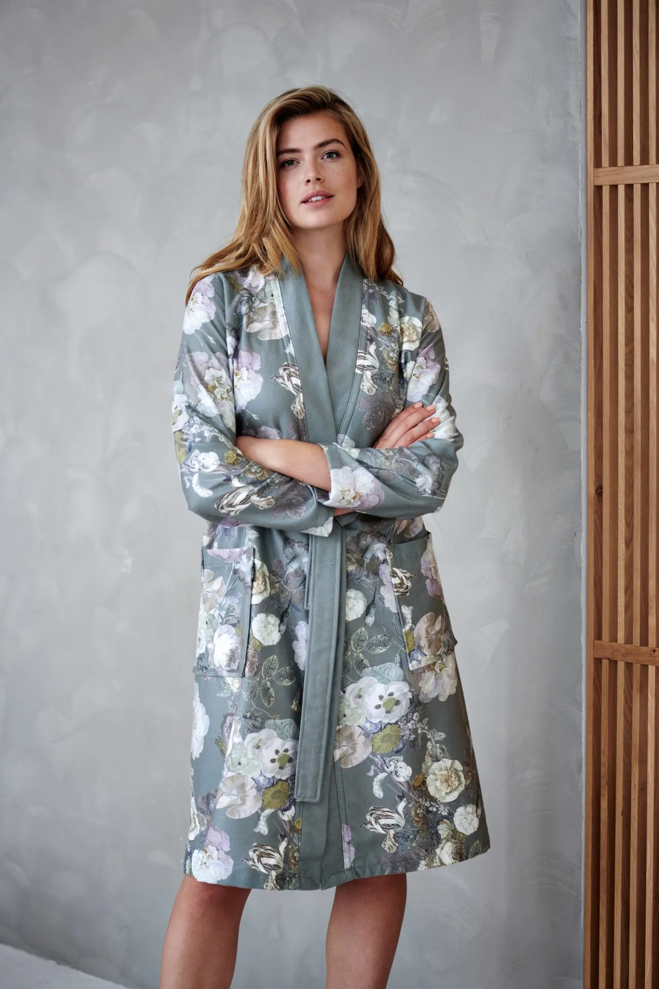 Online Bath & Living Vandyck Bathrobe ABBEY color Sand (BAGE22201)