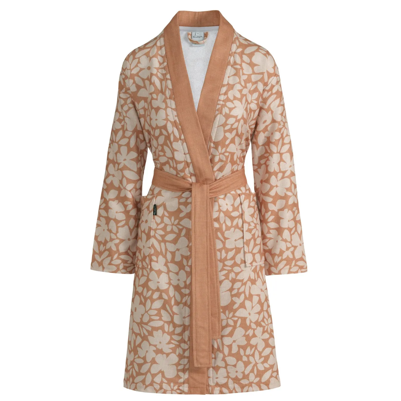 Flash Sale Bath & Living Vandyck Bathrobe AMBER color Apricot Blush (BAGE23101)