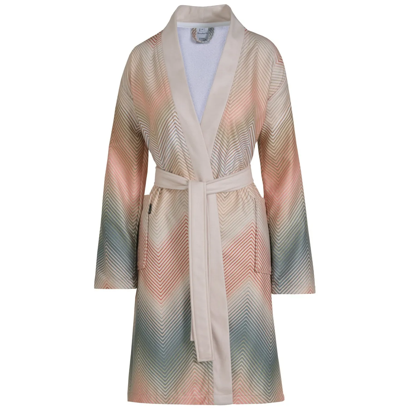 New Bath & Living Vandyck Bathrobe BELLA color Cream Tan