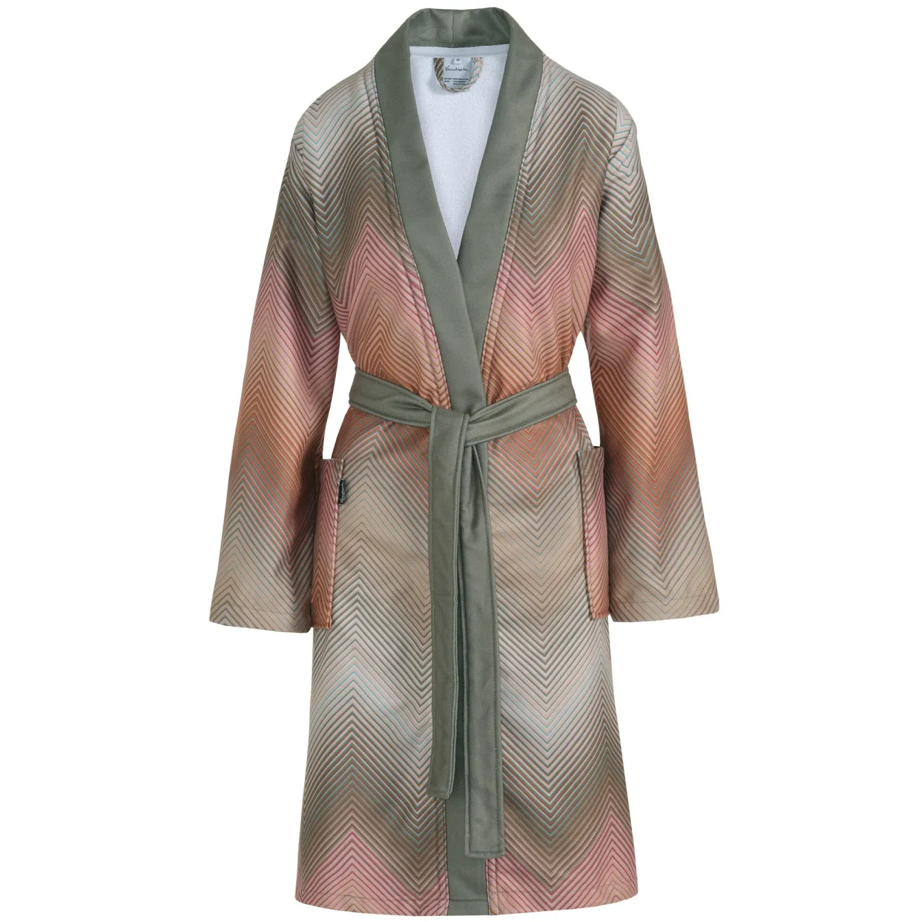 New Bath & Living Vandyck Bathrobe BELLA color multi green
