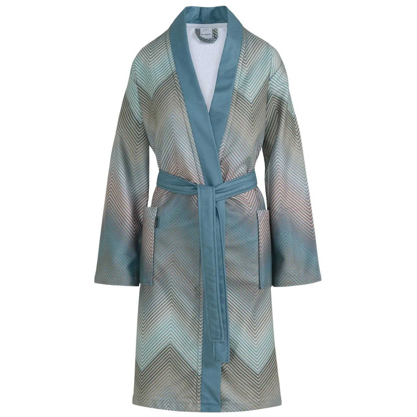 Flash Sale Bath & Living Vandyck Bathrobe BELLA color Pearl Blue