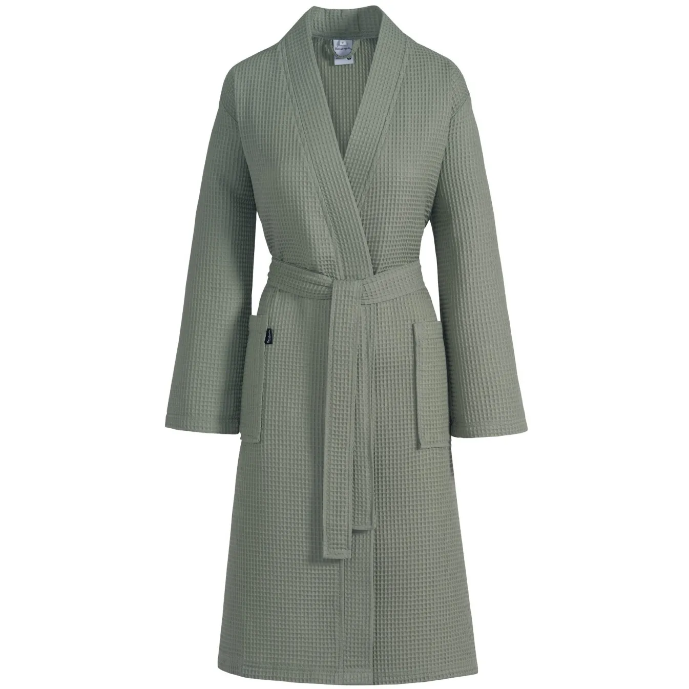 Shop Bath & Living Vandyck Bathrobe BIARRITZ color Smoke Green (BAGE22104)
