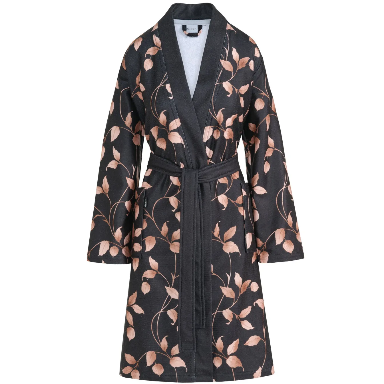 Flash Sale Bath & Living Vandyck Bathrobe ELENA color Blue Ink, dark blue