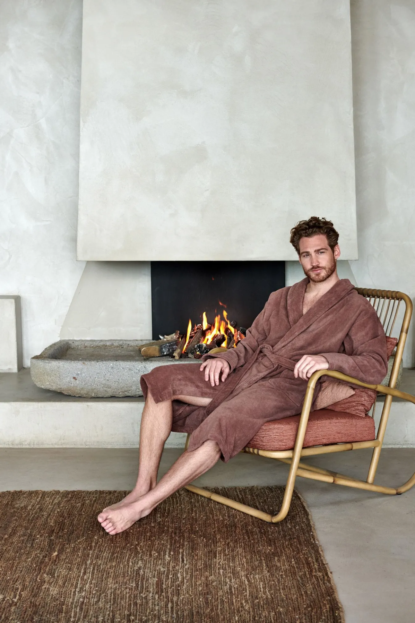 Cheap Bath & Living Vandyck Bathrobe PRESTIGE color Brownie (BAPA19202)