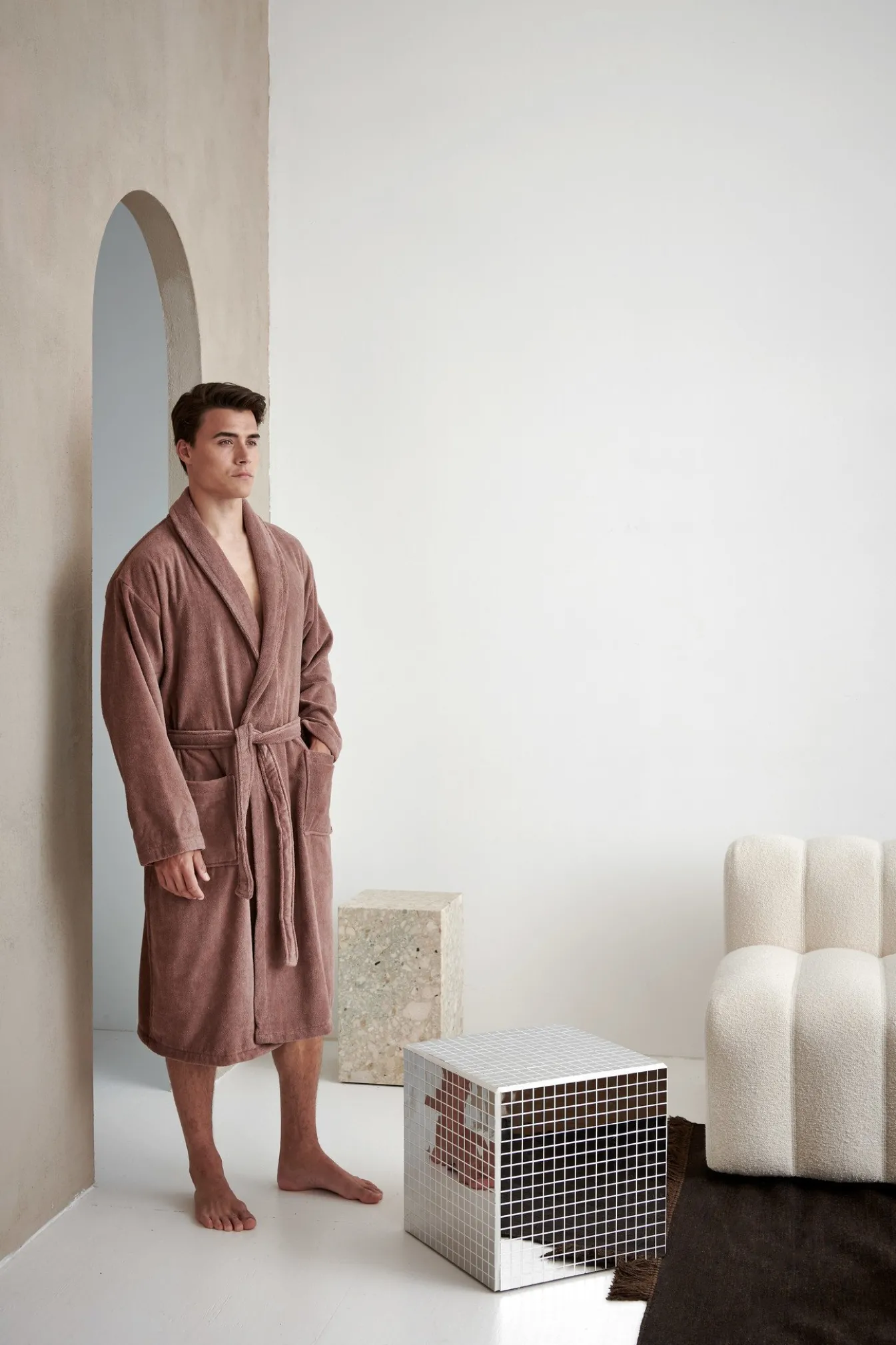 Best Bath & Living Vandyck Bathrobe PRESTIGE color white (BAPA19202)