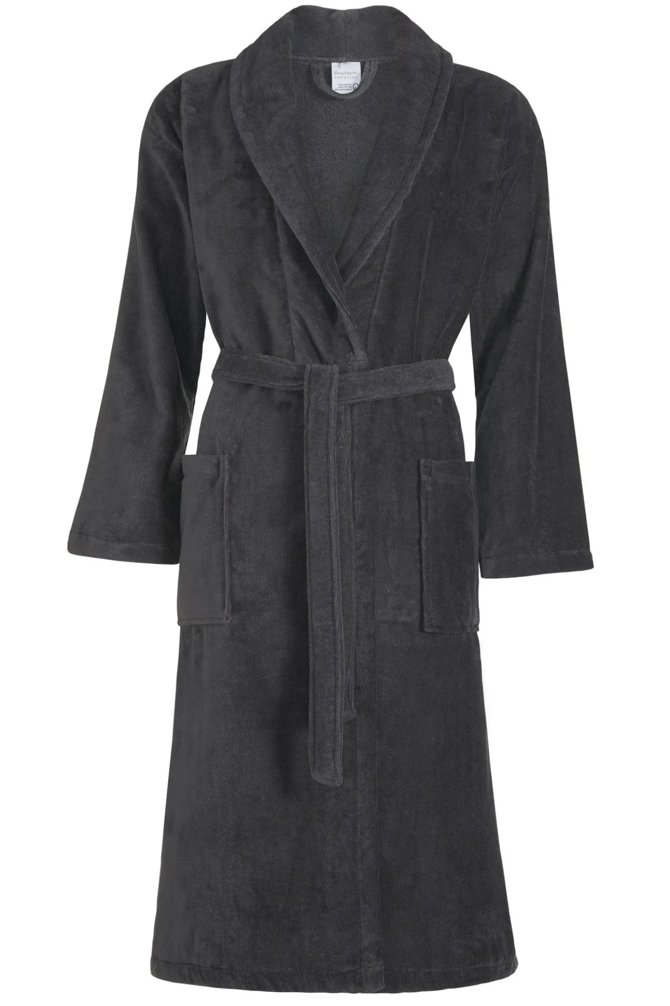 Outlet Bath & Living Vandyck Bathrobe PRESTIGE dark gray (BAPA19202)