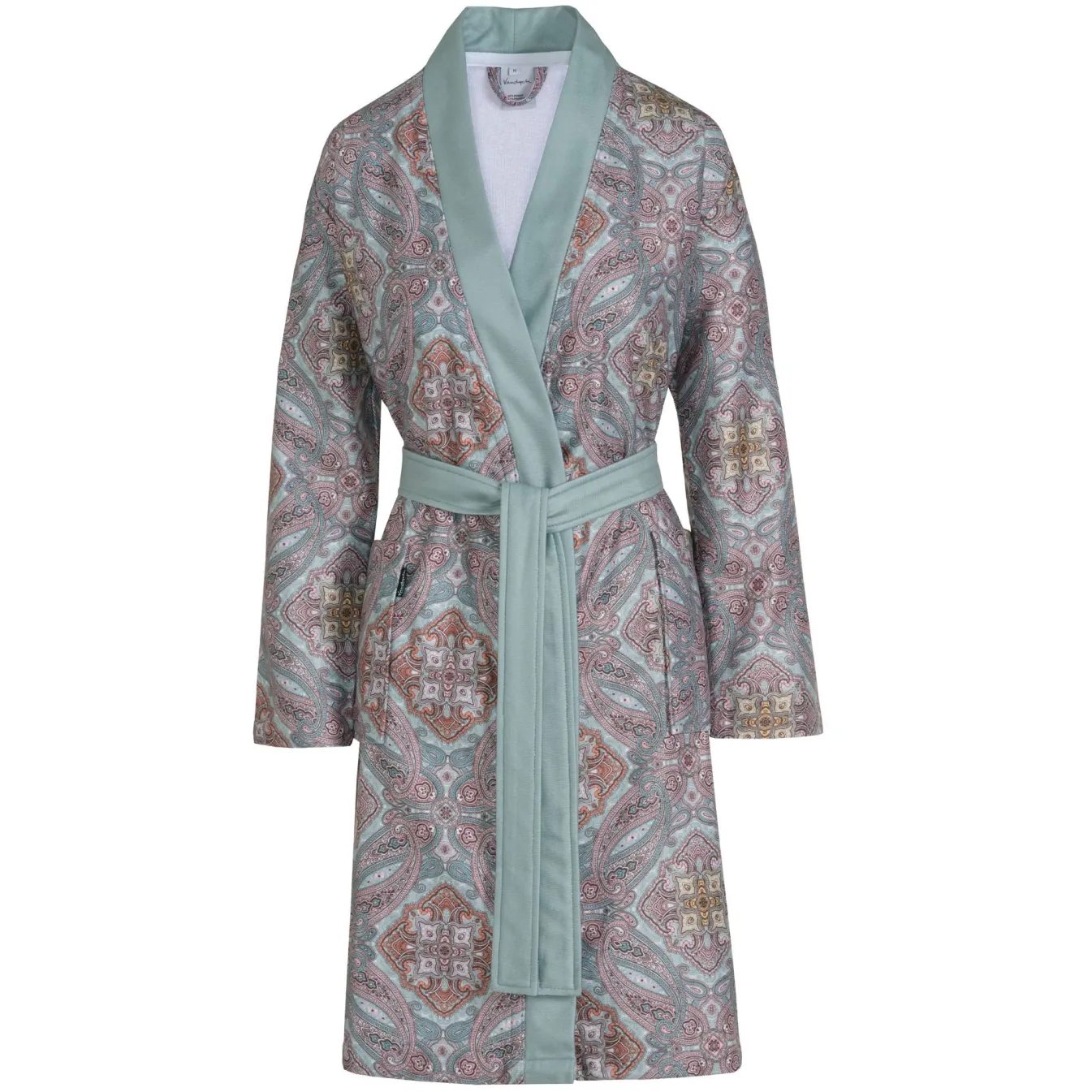 Fashion Bath & Living Vandyck Bathrobe RUBY color Pearl Blue